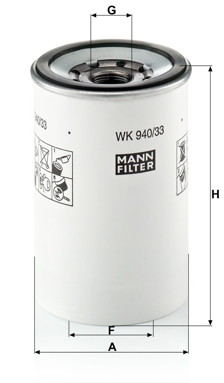 SASE FILTRESI VOLVO RENO 440-450 14737973-20386080 A-93mm F-3 1/8-10 UNS-1B G-1-14 UNS H-140mm
